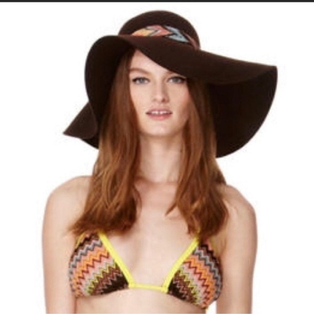 Black Wide Brim Hat